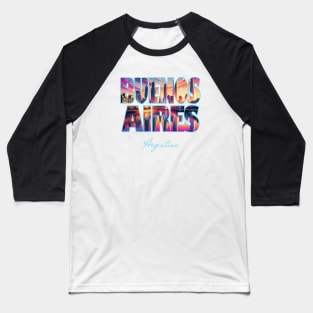 Unique Buenos Aires Argentina Skyline Baseball T-Shirt